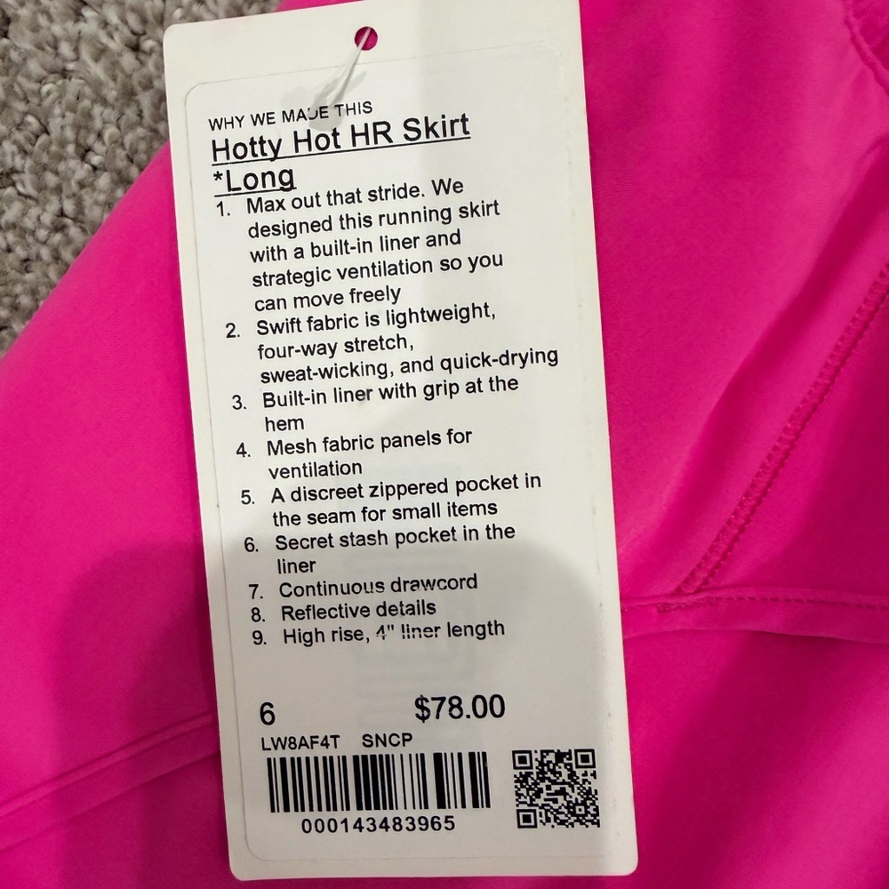 lululemon athletica Neon Pink Athletic Mini Skirt - Picture 3 of 4